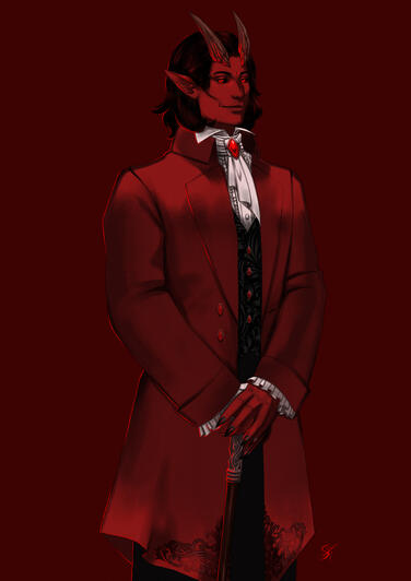 Rogue Tiefling - DnD - Digital